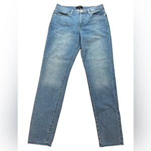 Banana Republic Mid-Rise Stretch Skinny Jeans Frayed Hem Women’s Size 8